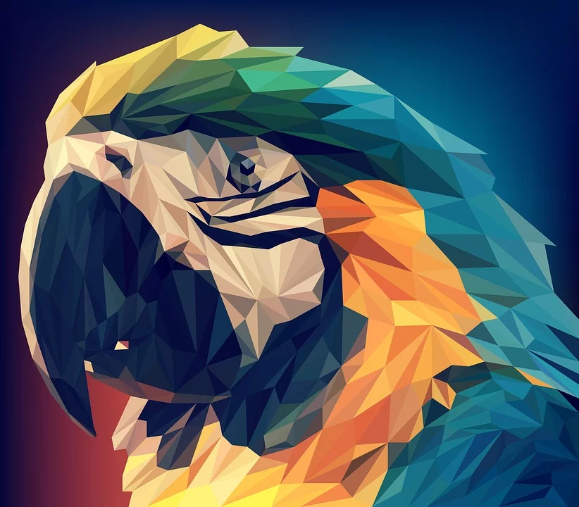 papegaai grafisch ontwerp